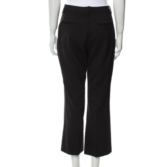 New ALTUZARRA Wool High Rise Cropped Pant in Black Size 40 FR / 8 US - Picture 3 of 11